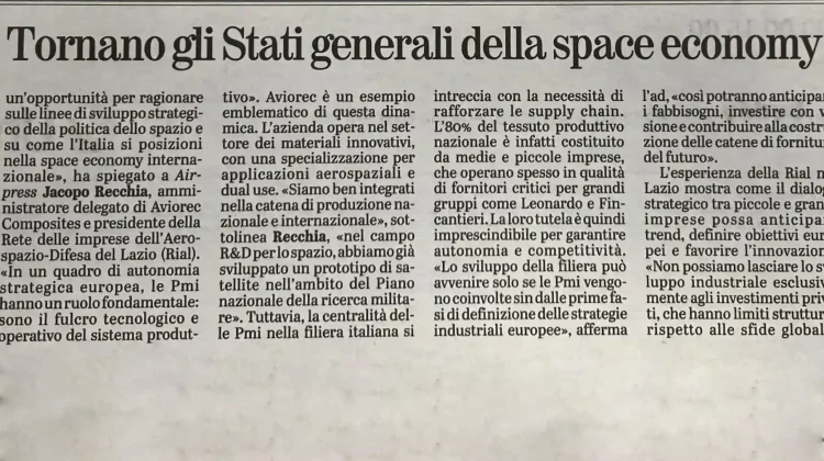 Tornano gli Stati Generali della Space Economy
